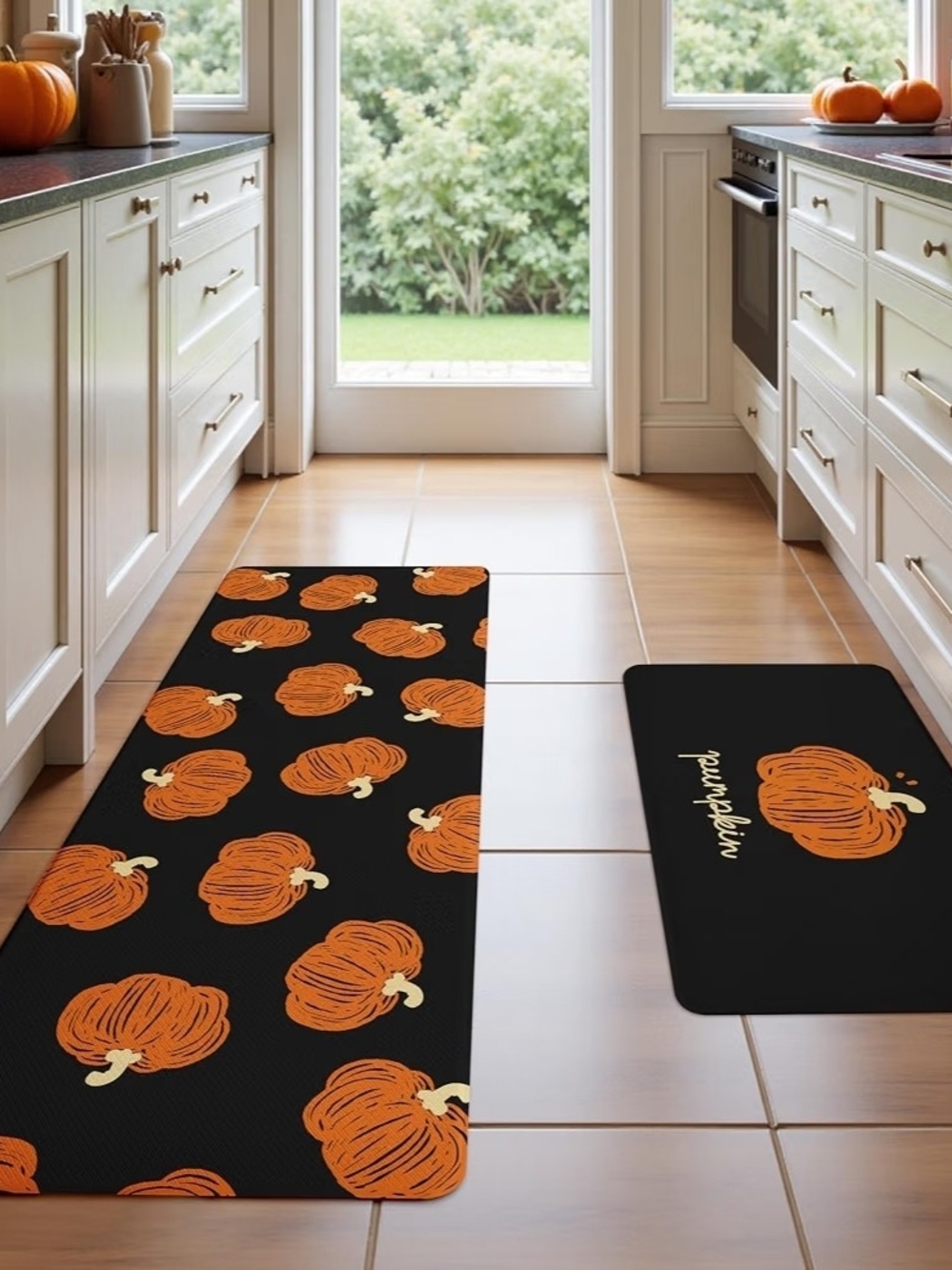 Fall Pumpkin Anti Fatigue Mat Set